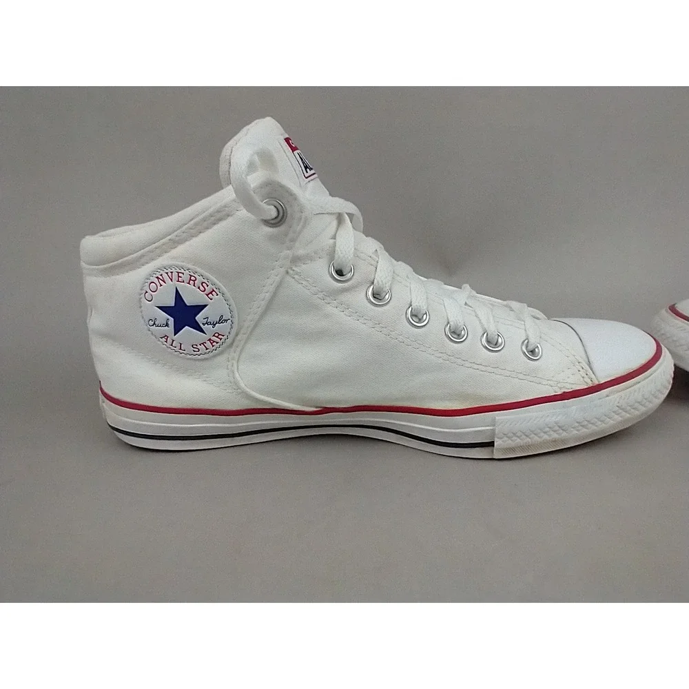 Converse Chuck Taylor All Star Madison Mid White Canvas Sneakers  Mens 10.5 - Picture 10 of 15